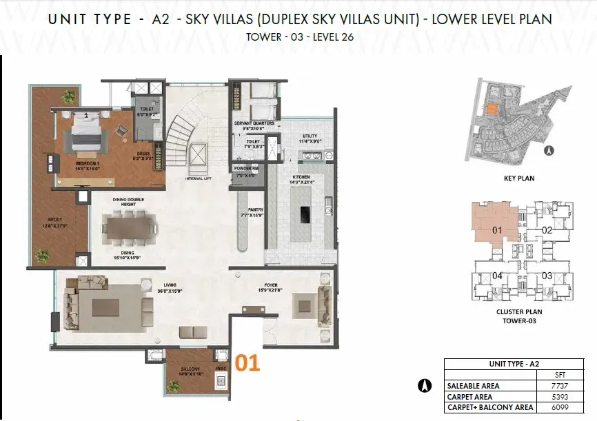 Whitefield | Prestige White Meadows 5-Room Premium Duplex | 7k Sq. Ft.  ₹17.Cr 3