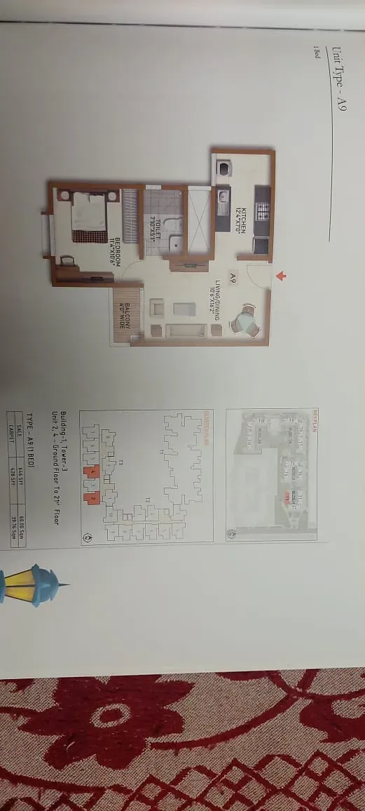 Bagalur (North Bangalore) | Modern High-Rise 1 BHK | 646 Sq. Ft. 1