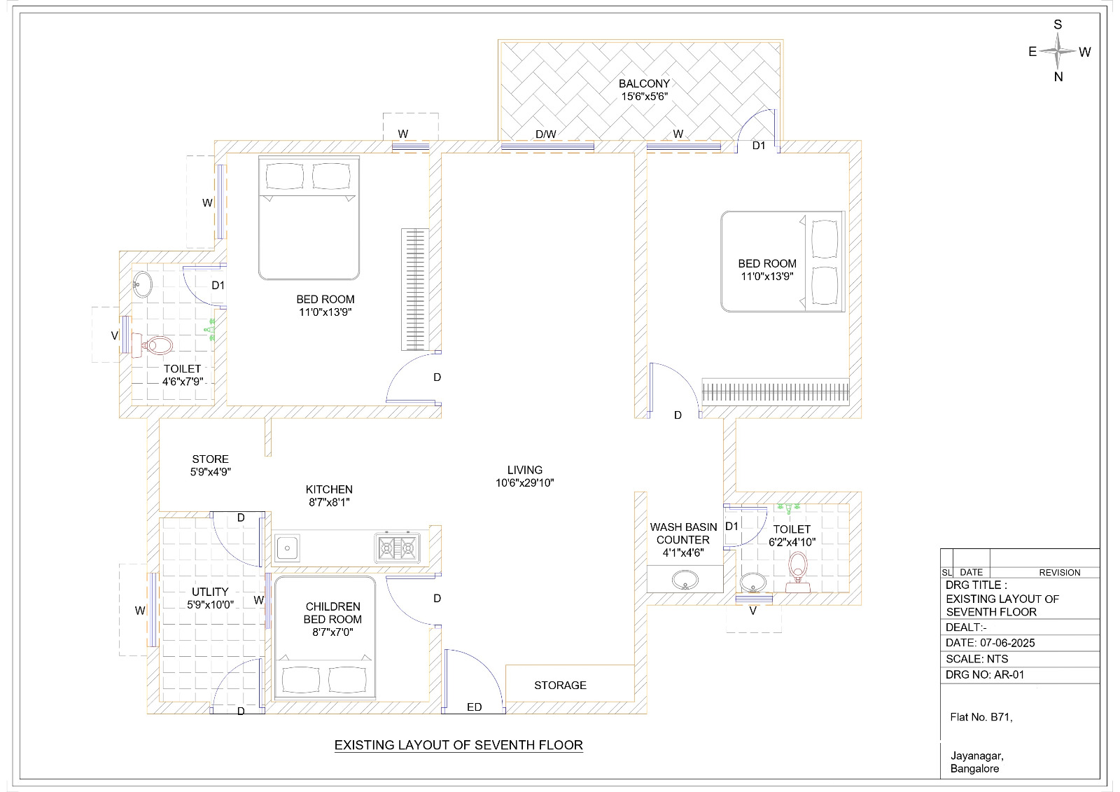 Jayanagar 3rd Block | 2.5 BHK Apartment