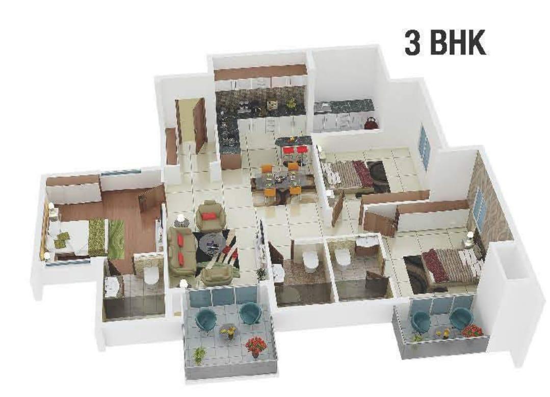 Marvel Sequoia, Whitefield | 3 BHK Apartment | 1540 Sq. Ft. 2