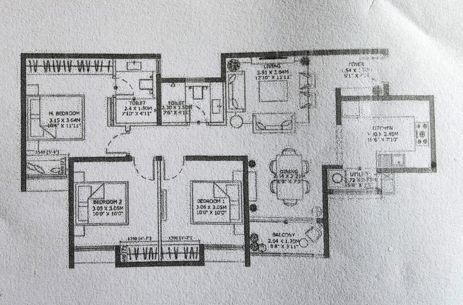 Assetz 63 Degree East | 3 BHK Apartment | 1191 Sq. Ft.