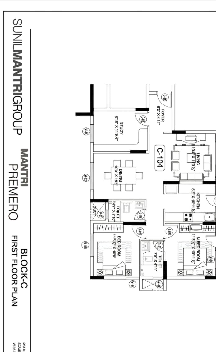 Mantri Premero | 3 BHK Apartment | 1300 Sq. Ft. 1