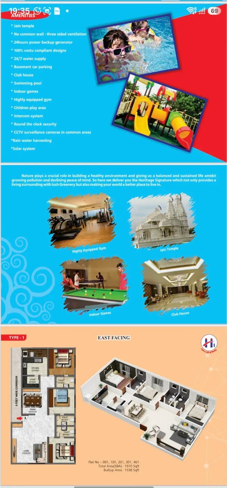 Shanti Nagar, CBD | Elegant Heritage-Style 3 BHK | 1970 Sq. Ft. 2