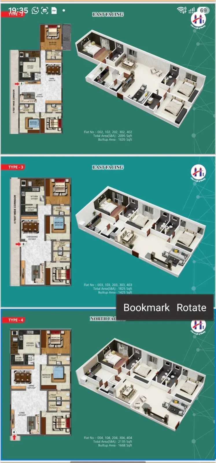 Shanti Nagar, CBD | Elegant Heritage-Style 3 BHK | 1970 Sq. Ft. 3