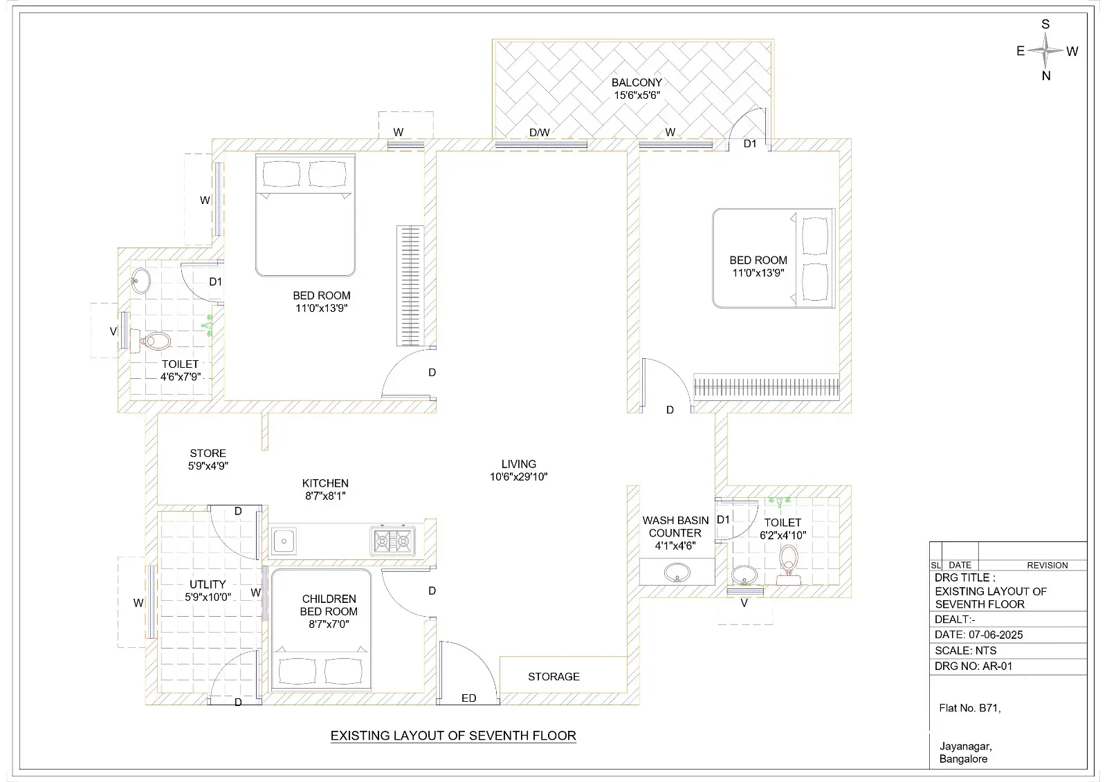 Jayanagar 3rd Block | 2.5 BHK Apartment | 1446 Sq. Ft. 4