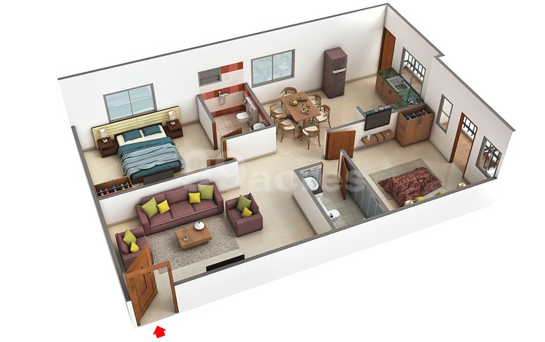 East-Facing Vastu 2BHK in Vascon Pristina | A-Khata | Covered Parking | Gated Community