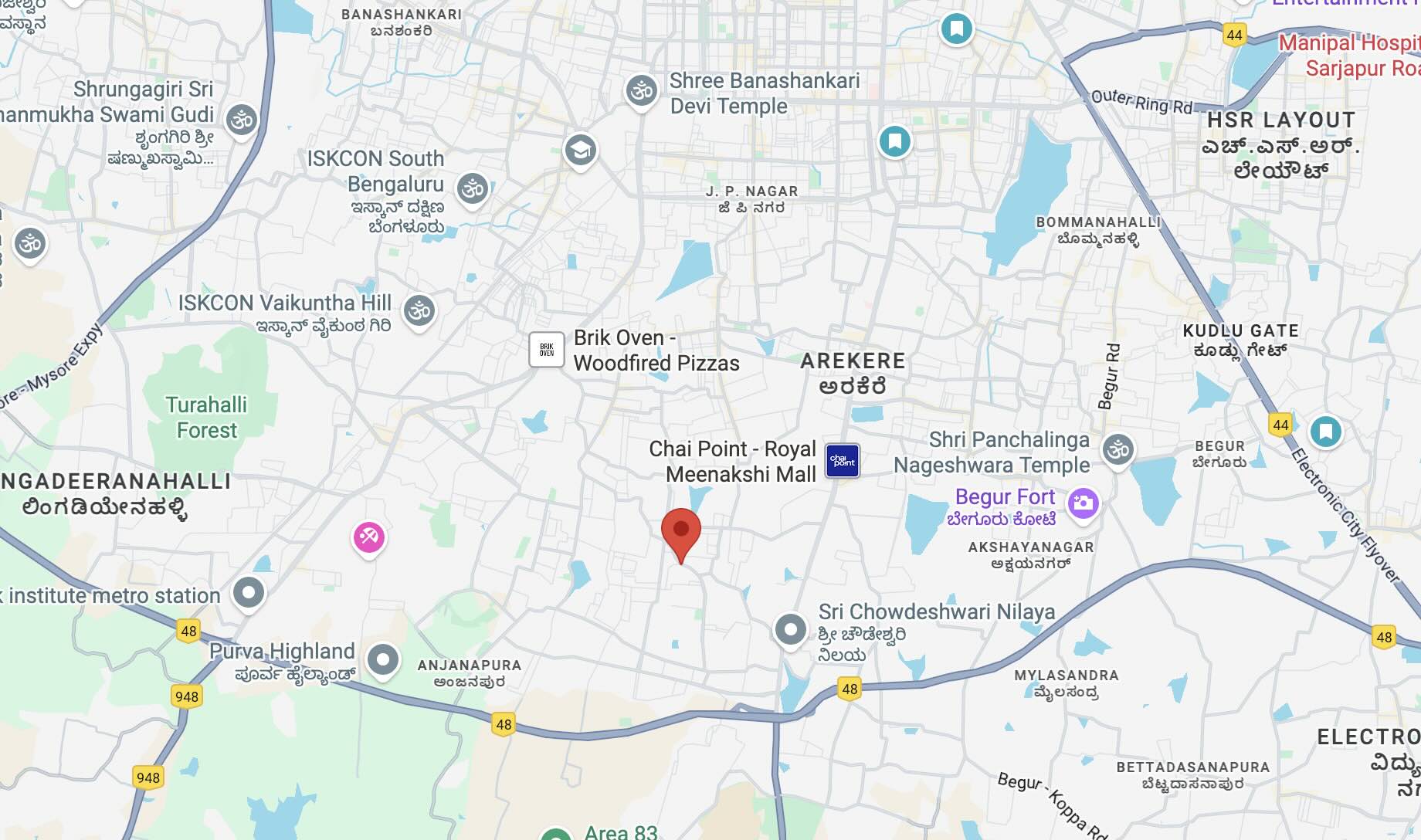 High-Visibility 5,042 Sq. Ft. Corner Plot | 3-Side Road | Royal County , JP Nagar.. Kothanur