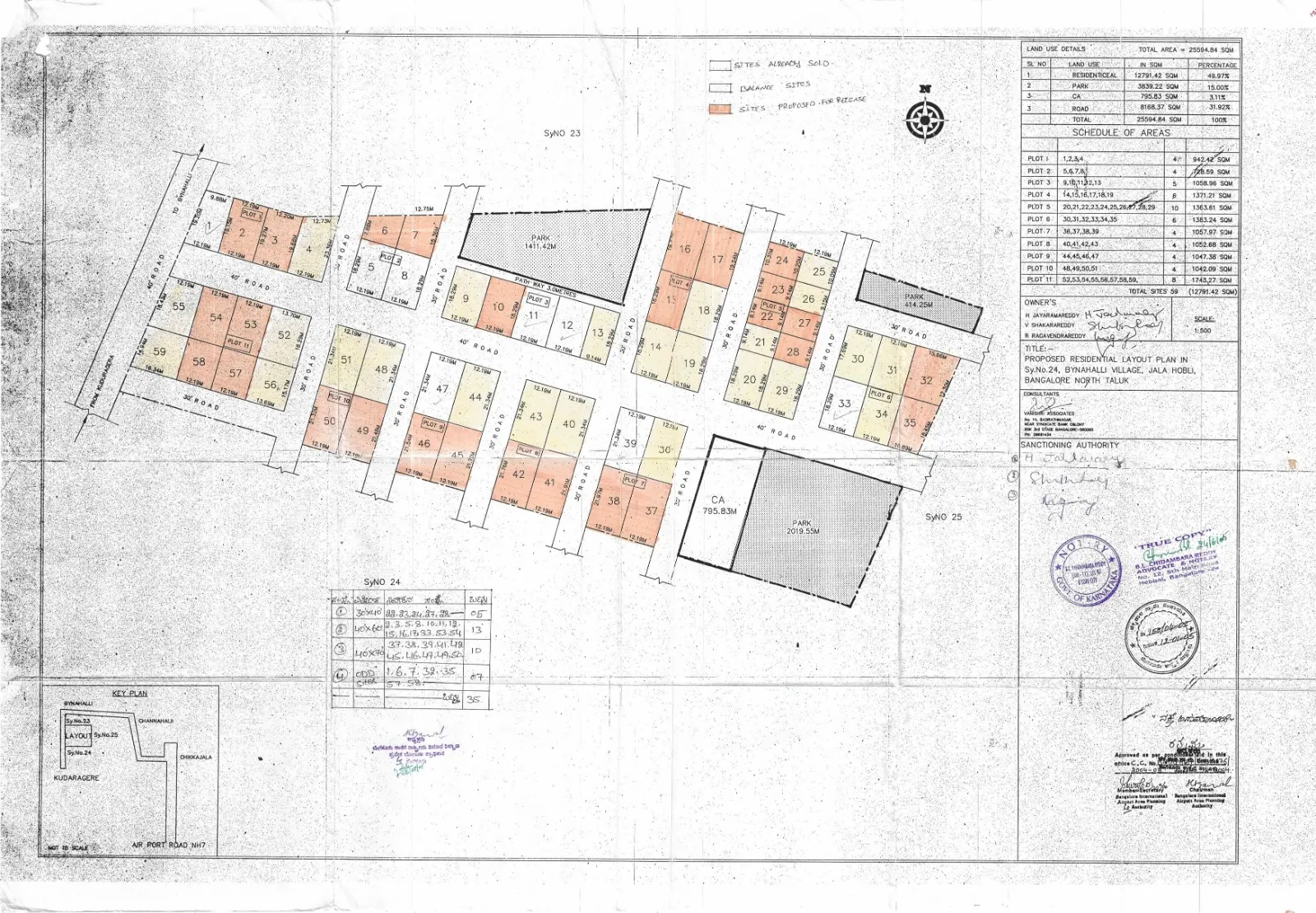 Two Residential Plots for sale in Byanahalli, Jala Hobli, Bangalore North 4000 rs/sq feet 2