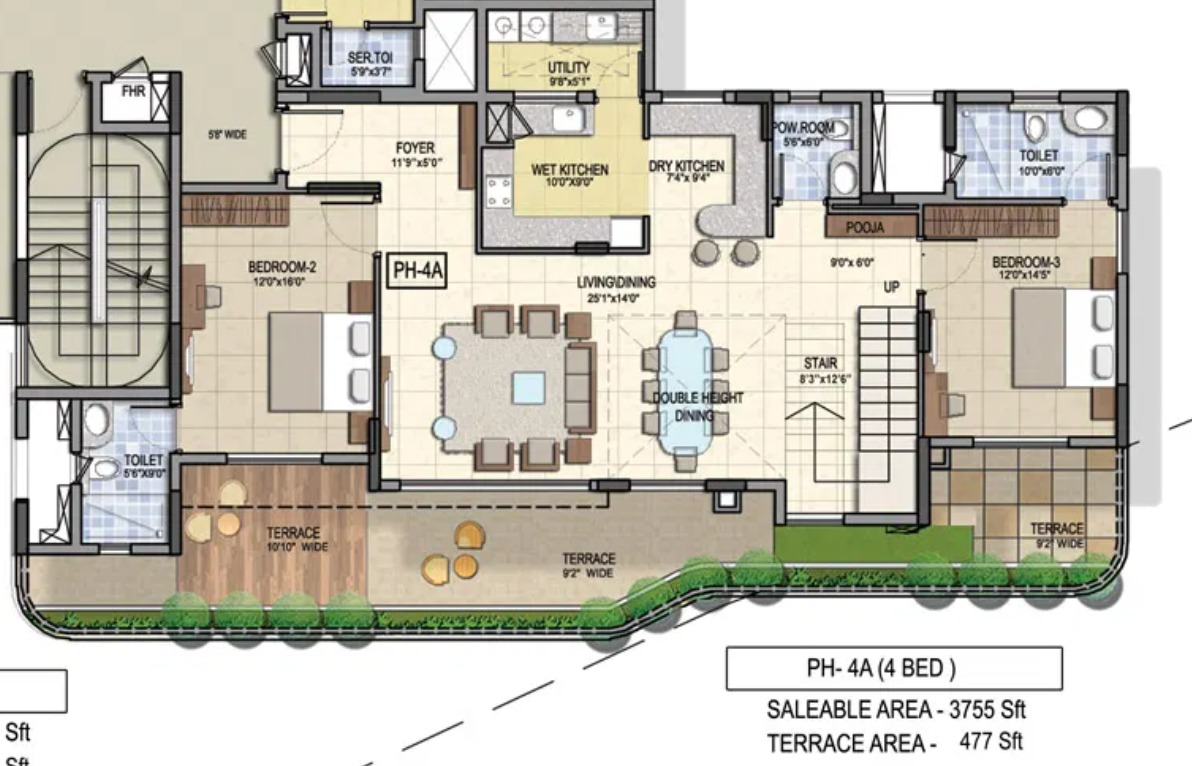 Luxury 4BHK Penthouse in Yeshwantpur - Image 6