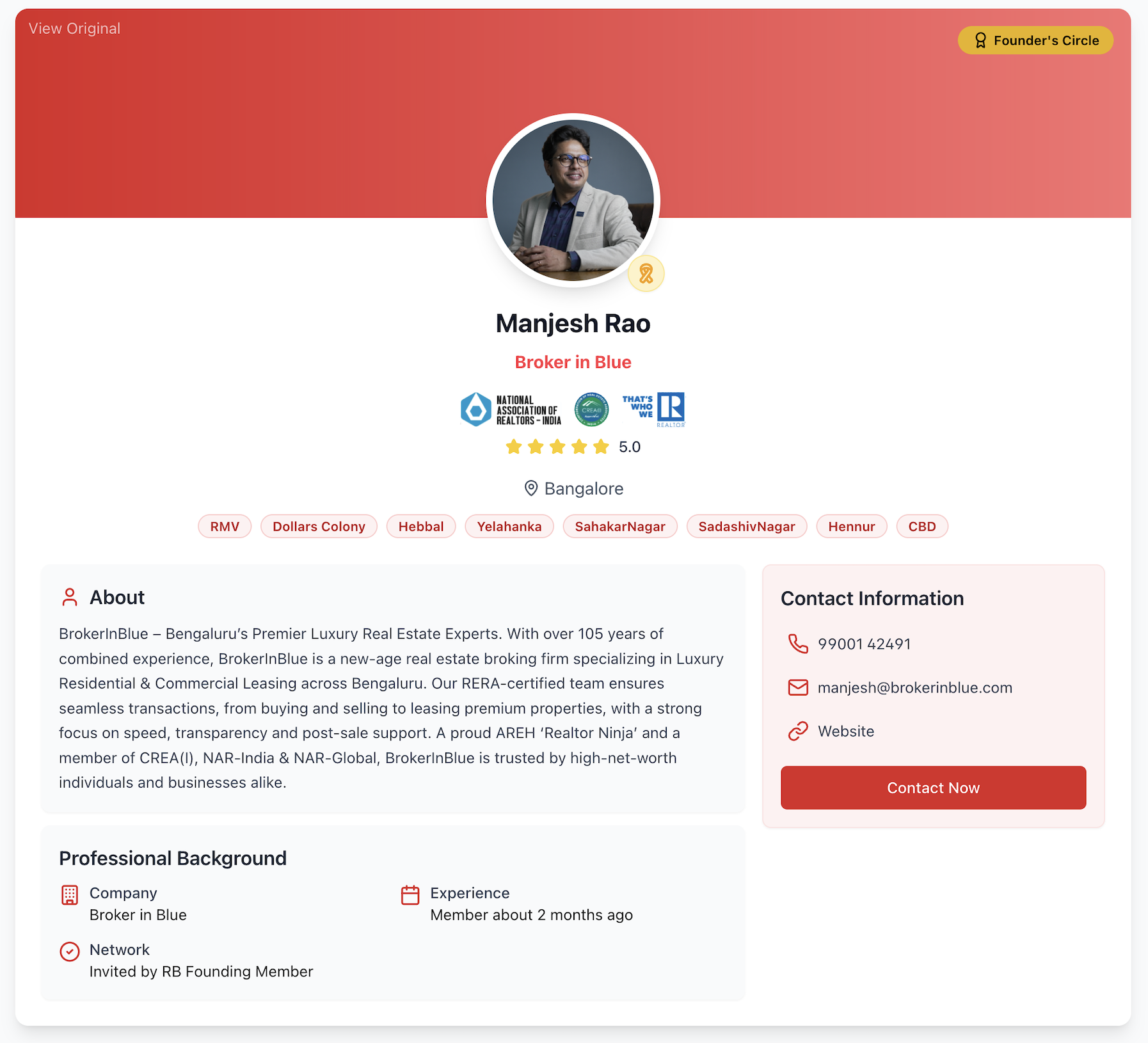 Professional Branding Pages